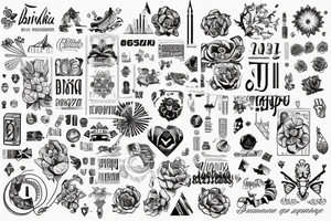 Two words “Люблю” and “Благодарю” on Cirillic font tattoo idea