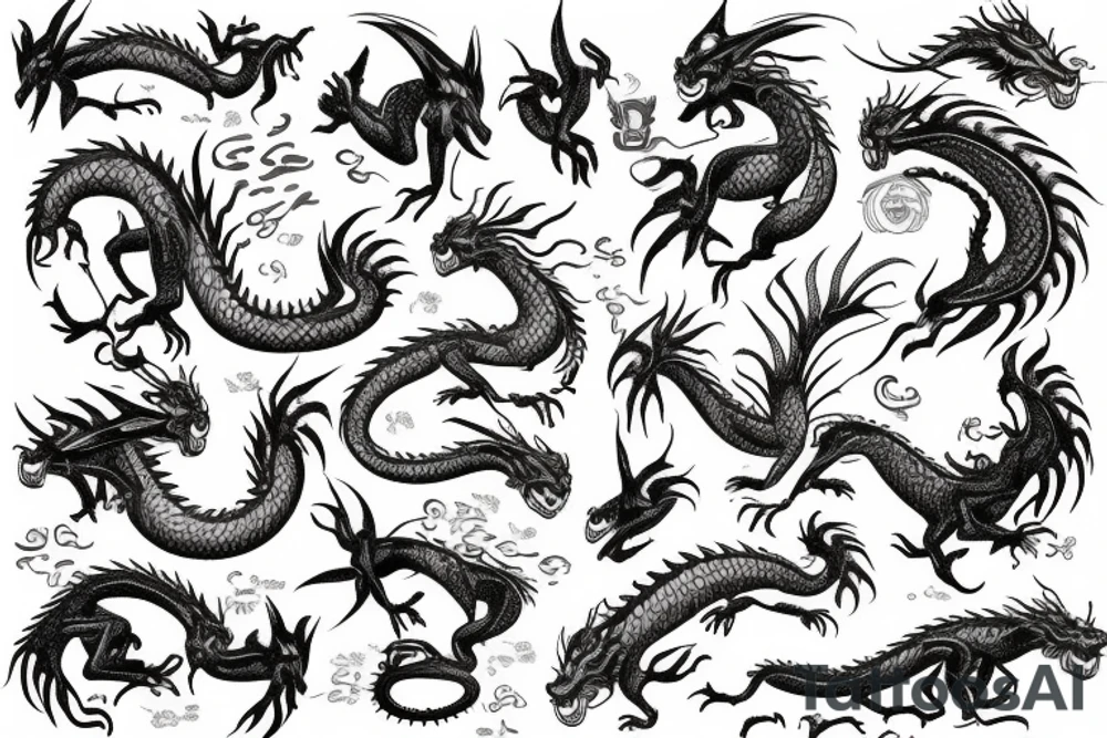 Dragon tattoo idea