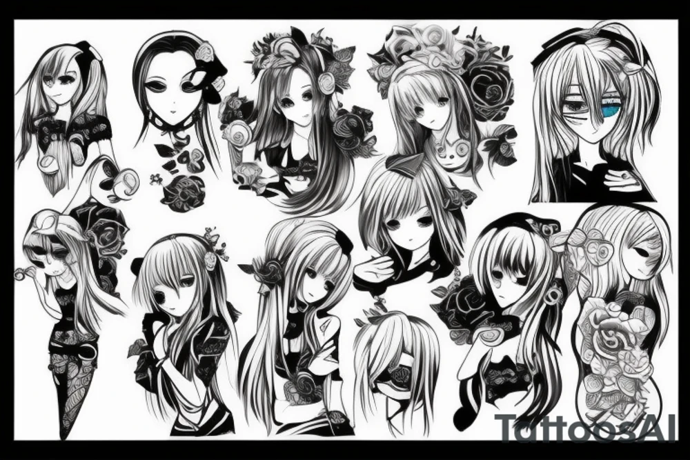Blue lock anime tattoo idea