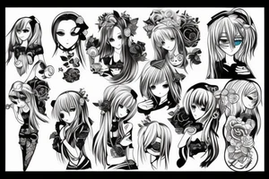 Blue lock anime tattoo idea