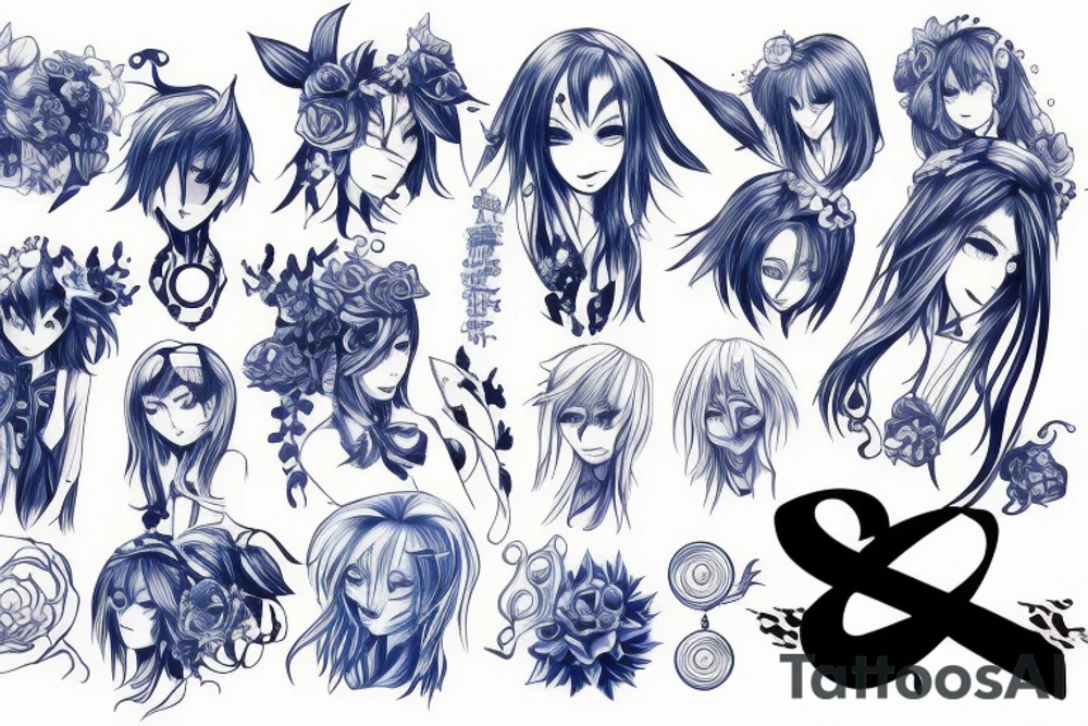 Blue lock anime tattoo idea