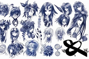 Blue lock anime tattoo idea