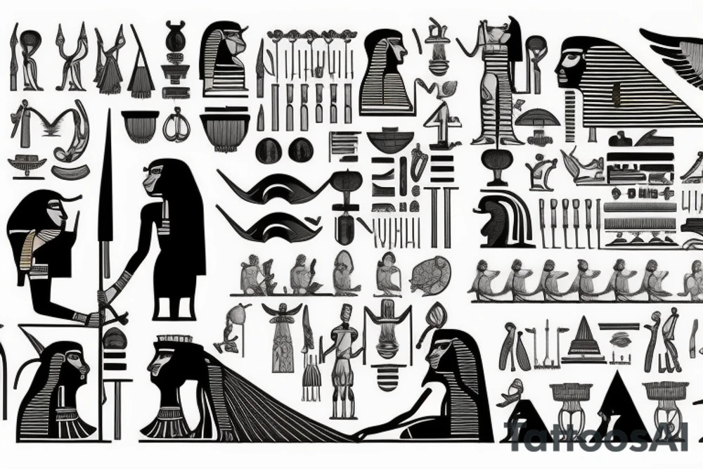 i like mythology of Egypt tattoo idea