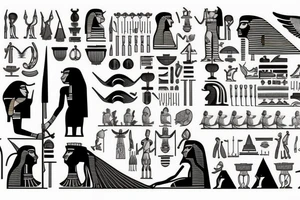 i like mythology of Egypt tattoo idea