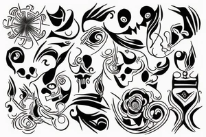 Real state and family tattoo idea