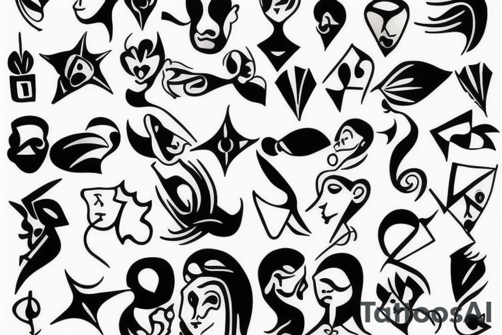 Real state and family tattoo idea