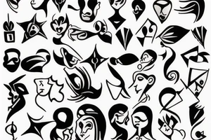 Real state and family tattoo idea