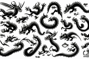 dragon whis cherry tattoo idea
