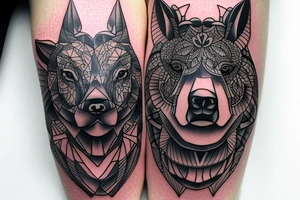tatto must include candeles, crypto, bull, bear, exchange, trading tattoo idea