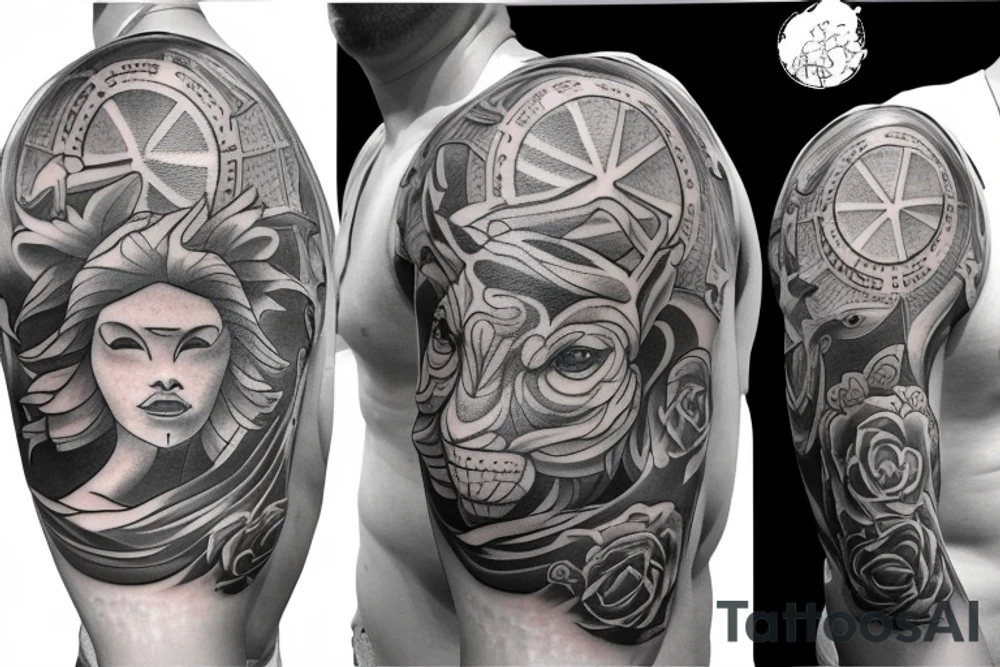tatto must include candeles, crypto, bull, bear, exchange, trading tattoo idea