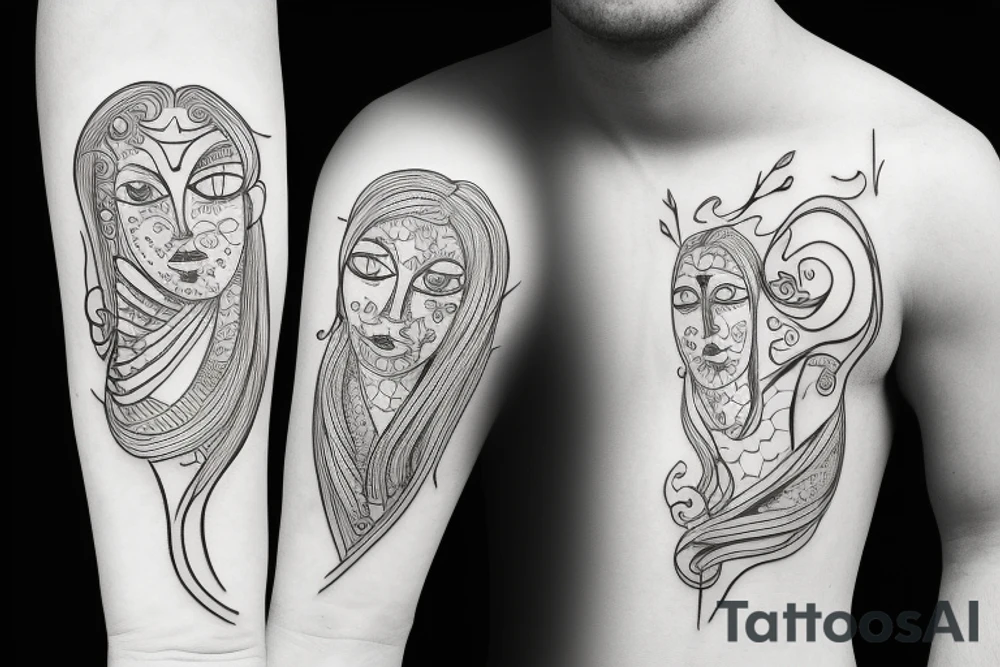 Real state and family and firend tattoo idea