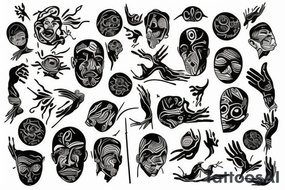 Real state and family and firend tattoo idea