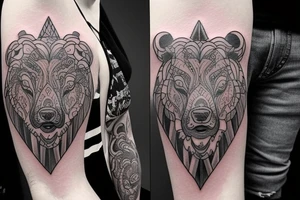 tatto must include candeles, crypto, bull, bear, exchange, trading tattoo idea