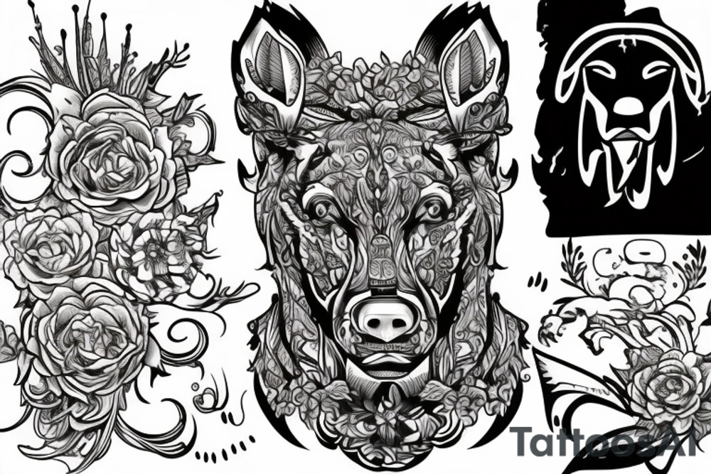 tatto must include candeles, crypto, bull, bear, exchange, trading tattoo idea