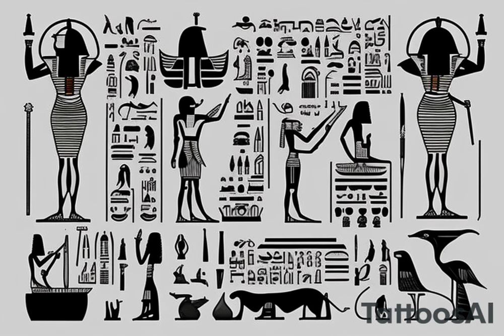 i like mythology of Egypt tattoo idea