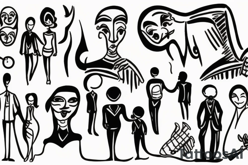 Real estate consultant and family and firend tattoo idea