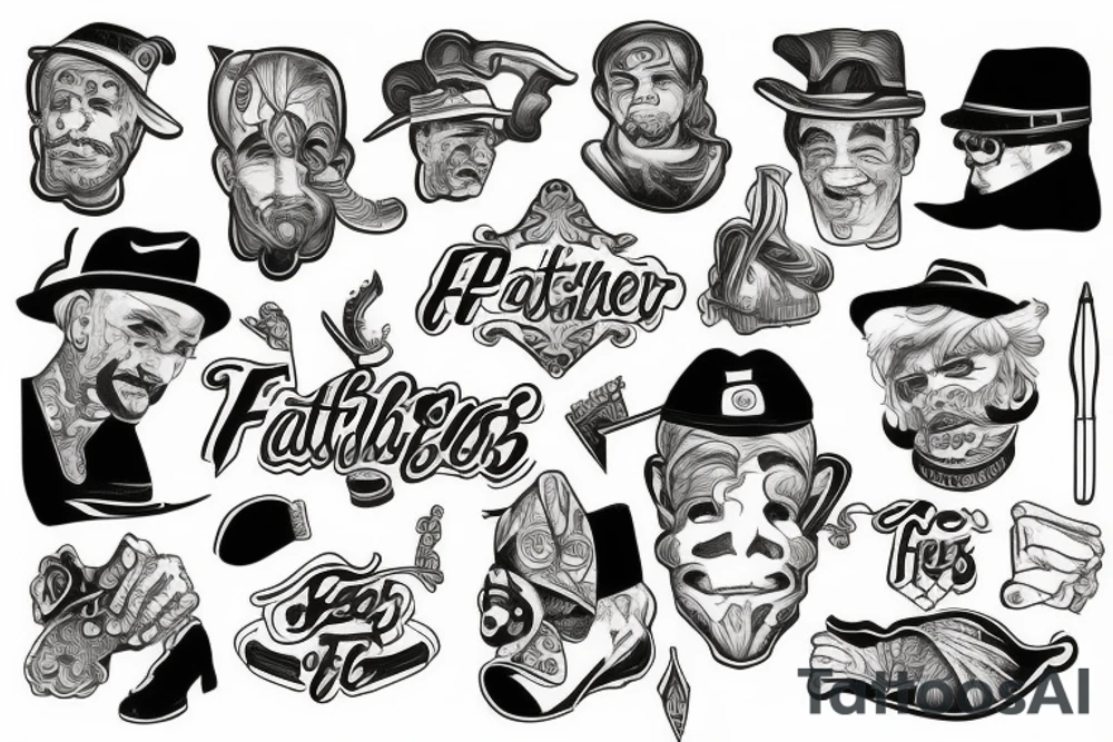 father and his boys tattoo idea