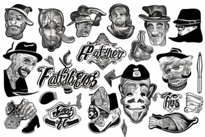 father and his boys tattoo idea