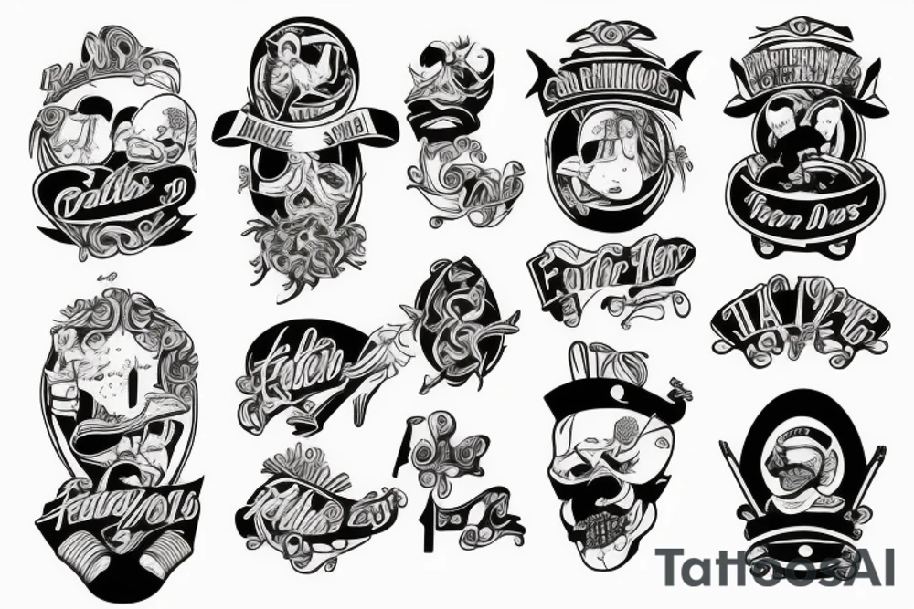 father and his boys tattoo idea