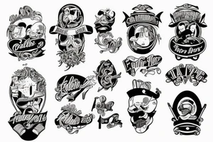 father and his boys tattoo idea