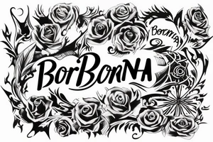 The word "Borna" tattoo idea