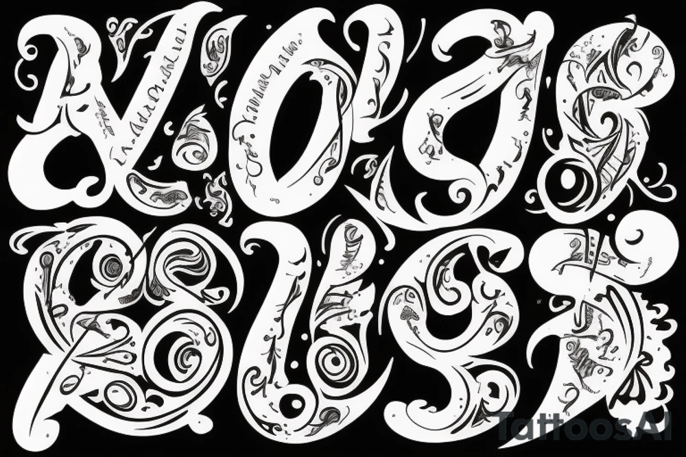 The word "Borna" tattoo idea