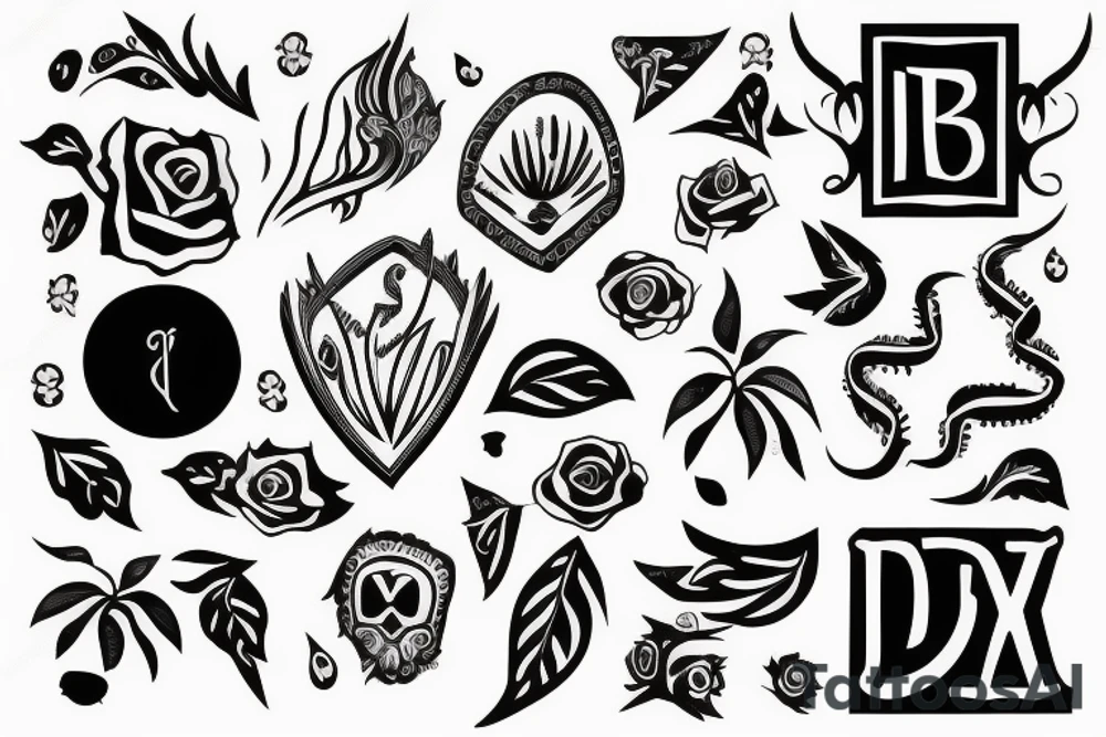 The word "Borna" tattoo idea