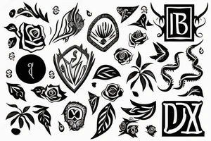 The word "Borna" tattoo idea