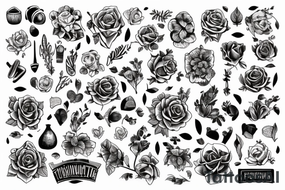 Птица Феникс в полете tattoo idea