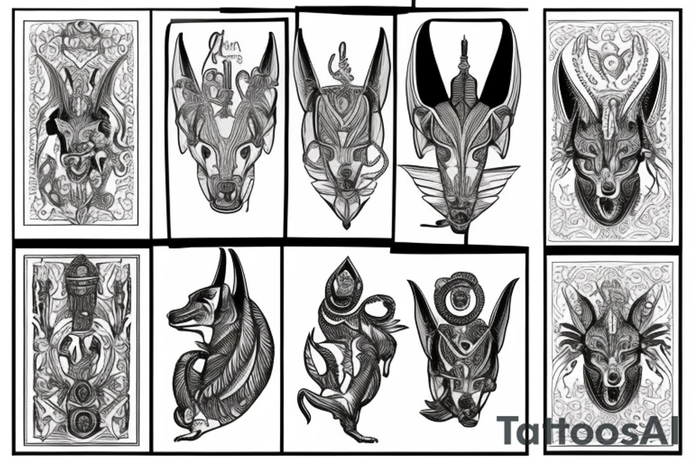 anubis tattoo idea