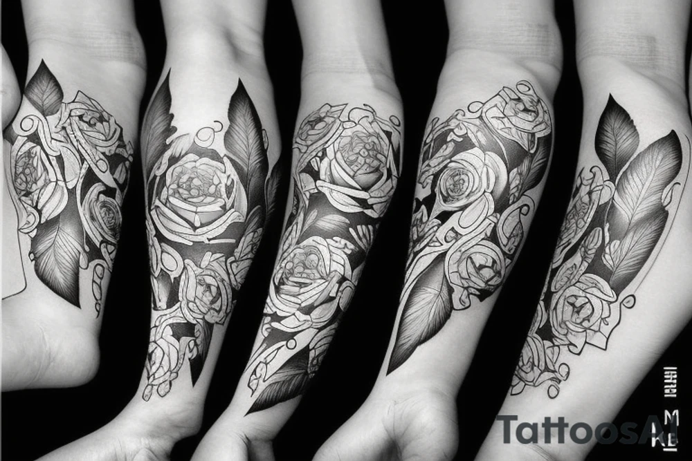 Катана футуризм кибер панк tattoo idea