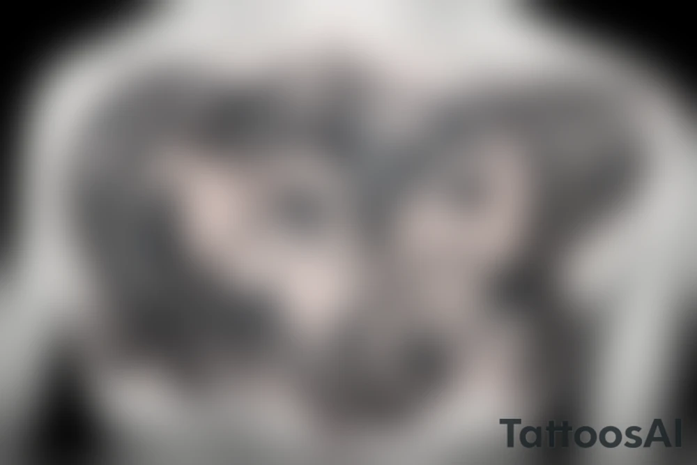 Ascetic powerful horse tattoo idea