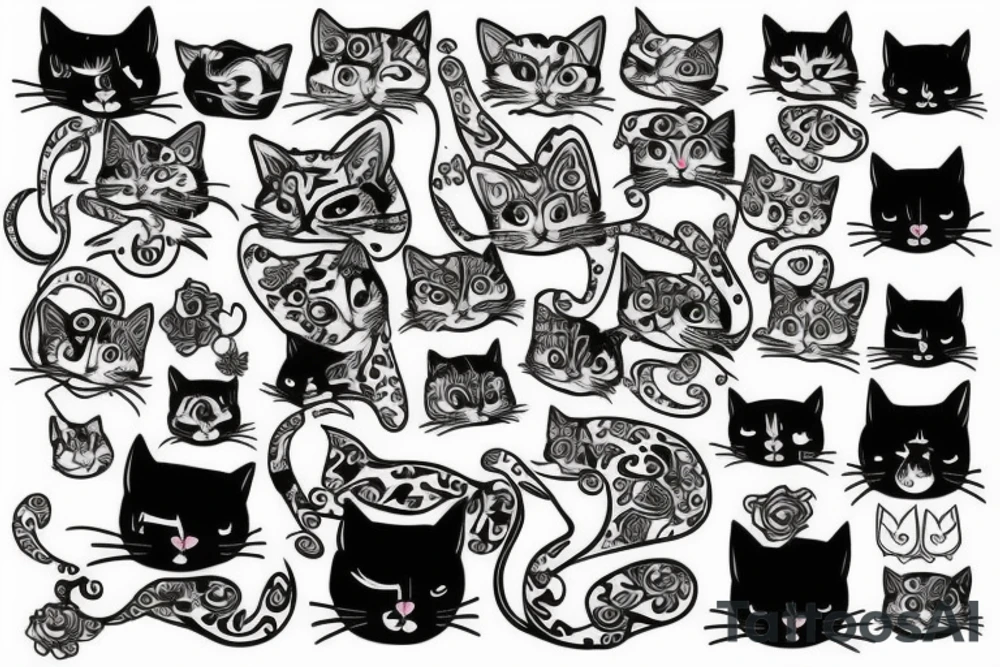cats tattoo idea