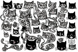 cats tattoo idea