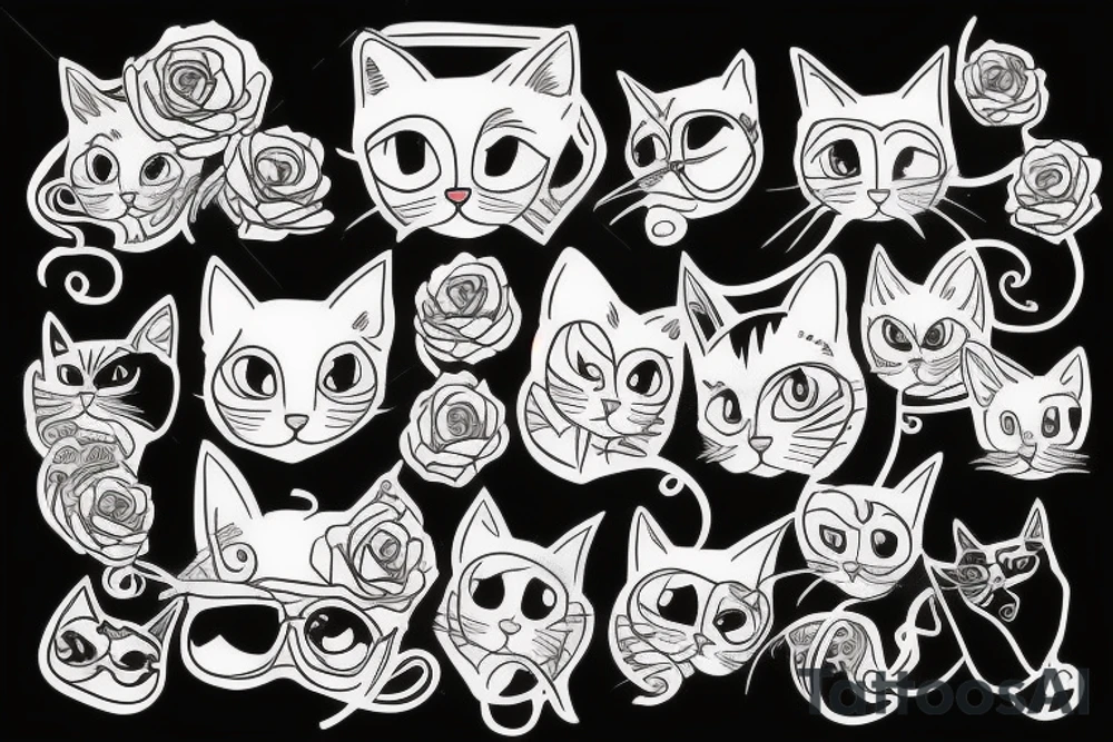 cats tattoo idea