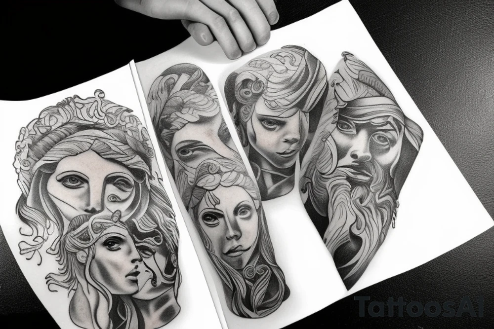 Zeus at olymp tattoo idea