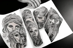 Zeus at olymp tattoo idea
