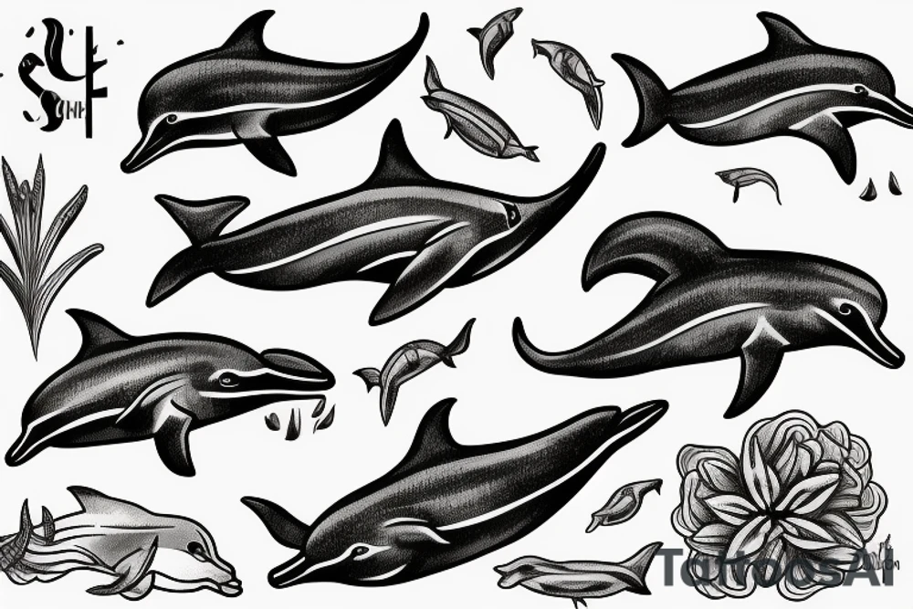 dolphin tattoo idea