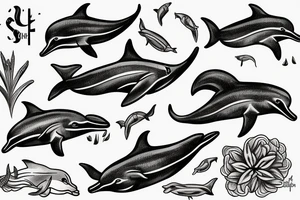 dolphin tattoo idea