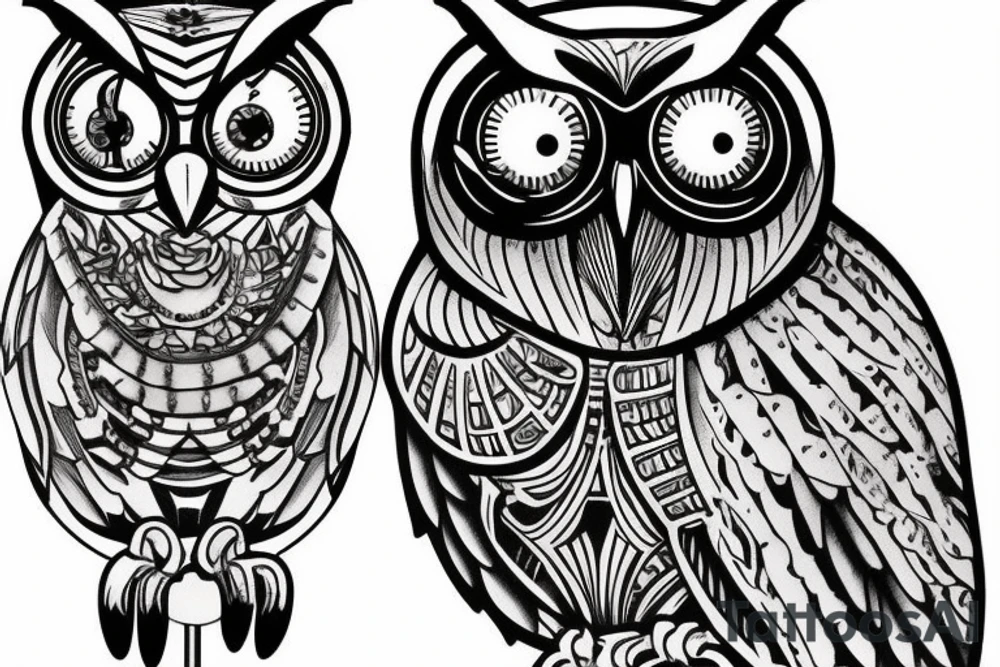I am writer, i have a typewriter and owl tattoo idea