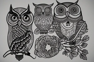 I am writer, i have a typewriter and owl tattoo idea