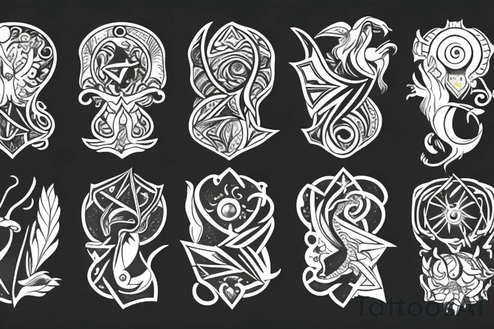capricorn with an ascendant in the sun tattoo idea