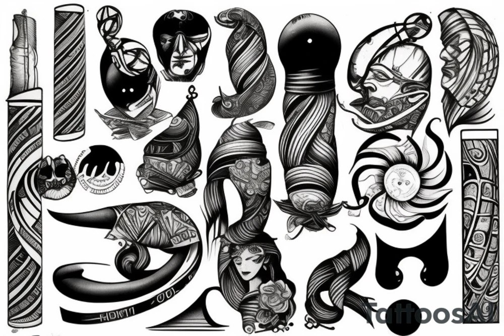 the infinity column of Brancusi tattoo idea