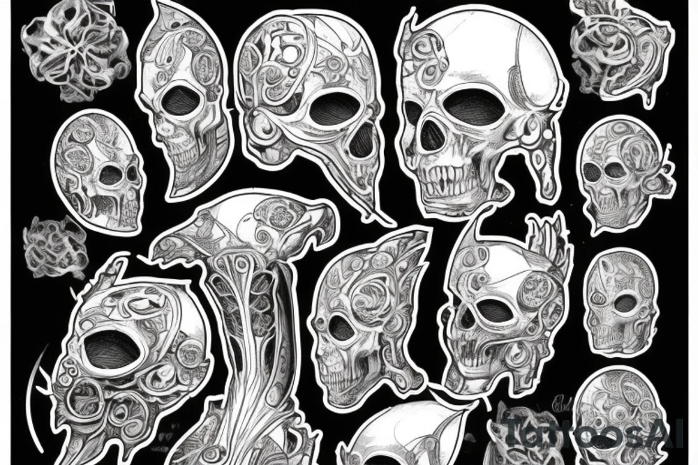 Злой лев со змеями вместо гривы tattoo idea