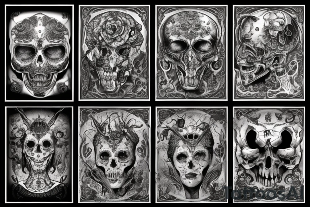 Злой лев со змеями вместо гривы tattoo idea