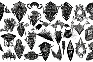 shoulder armor tattoo idea
