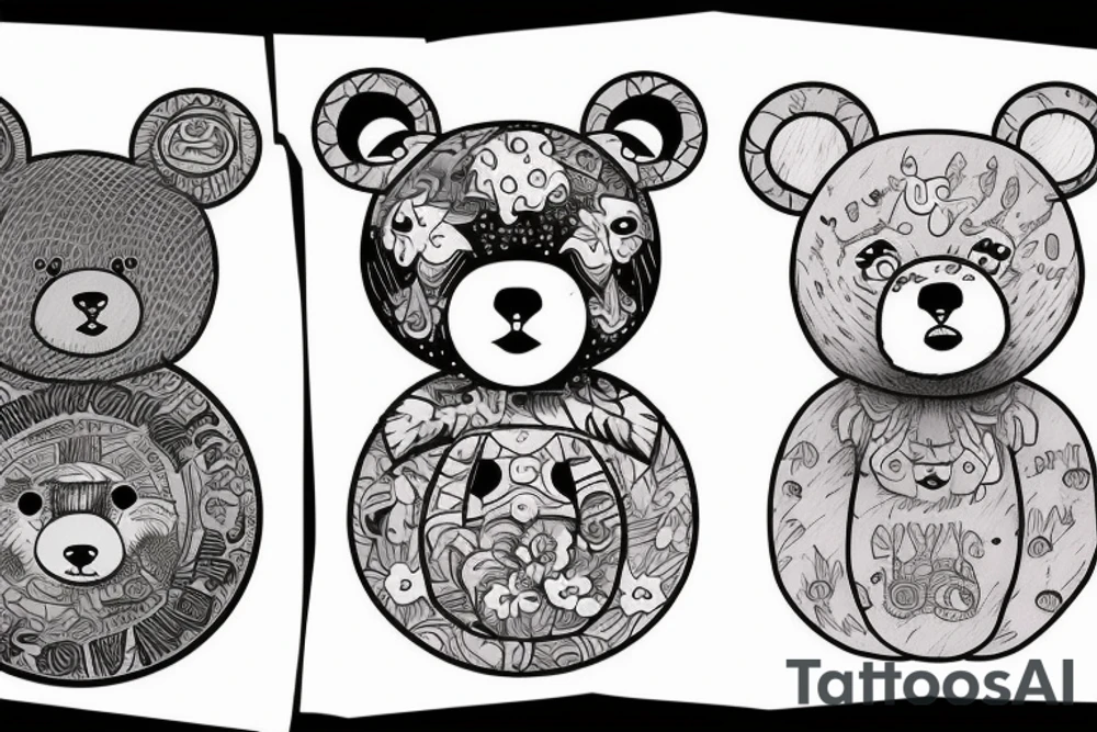 Two bears.  The first is evil, the second is kind tattoo idea