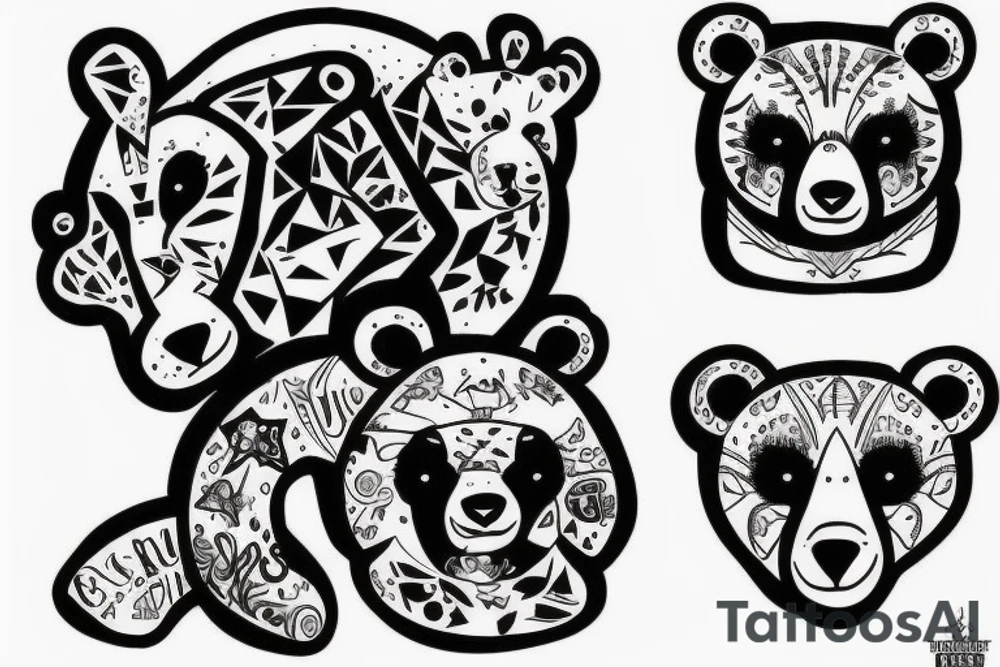 Two bears.  The first is evil, the second is kind tattoo idea