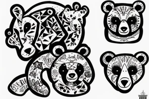 Two bears.  The first is evil, the second is kind tattoo idea