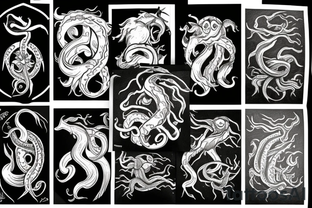 the kraken tattoo idea